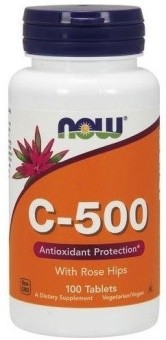 NOW Vitamin C-500 WITH ROSE HIPS 